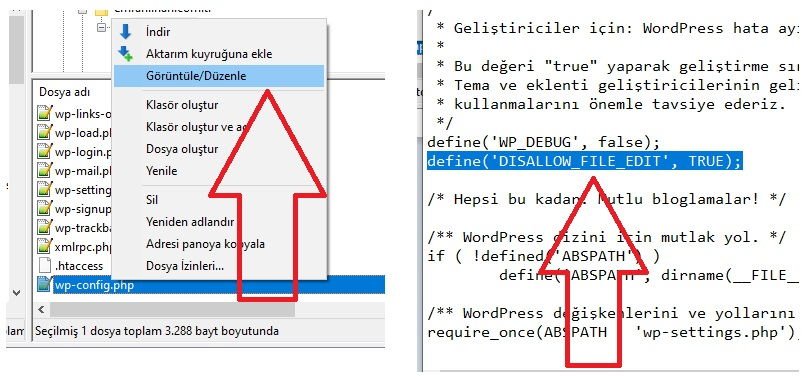 Wordpress Config Dosyası Güvenliği