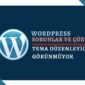 Wordpress Tema Düzenleyici Yok - Hata ve Çözümü [Çözüldü]