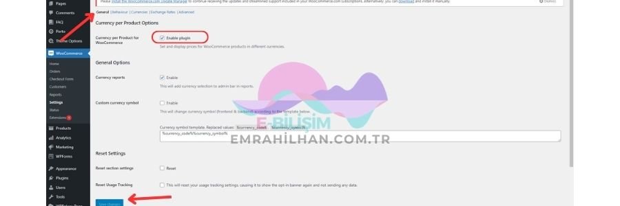 2- Currency per Product for WooCommerce Ayarları