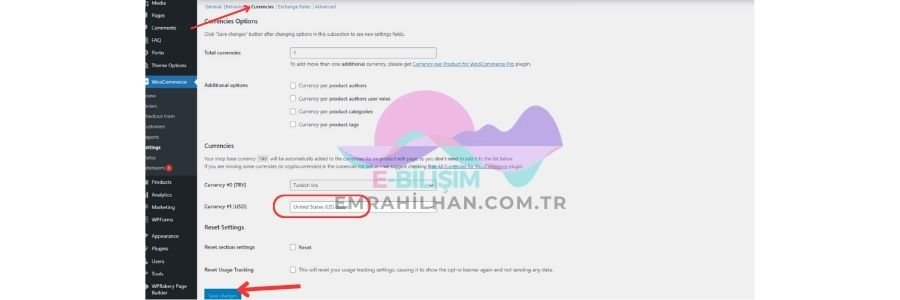 4- Currency per Product for WooCommerce Ayarları