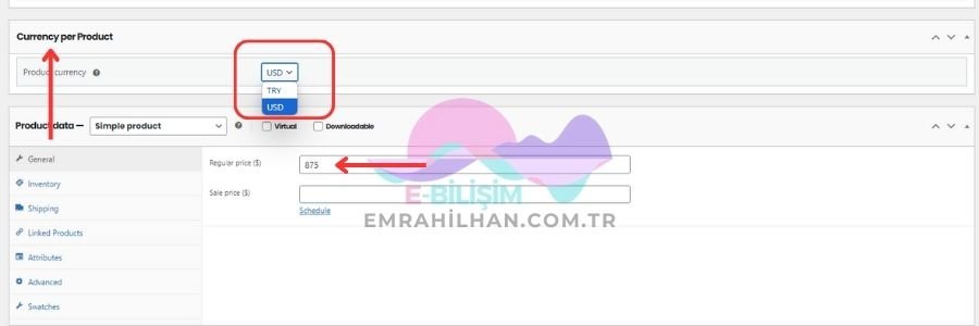 6- Currency per Product for WooCommerce Ayarları